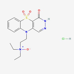 3H-Pyridazino(4,5-b)(1,4)benzothiazin-4(10H)-one, 10-(2-(diethylamino)ethyl)-, N,5,5-trioxide,monohydrochloride