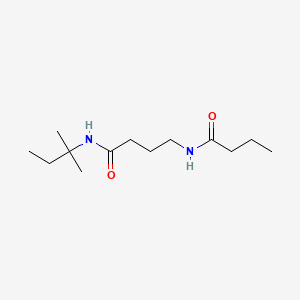 Butanamide, N-(1,1-dimethylpropyl)-4-((1-oxobutyl)amino)-