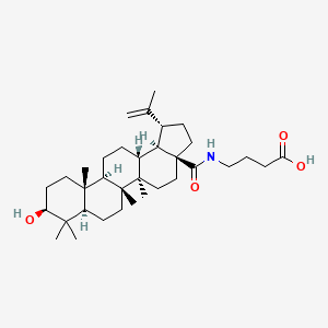 molecular formula C34H55NO4 B15184685 N-(3beta-Hydroxylup-20(29)-en-28-oyl)-4-aminobutyric acid CAS No. 174740-42-2