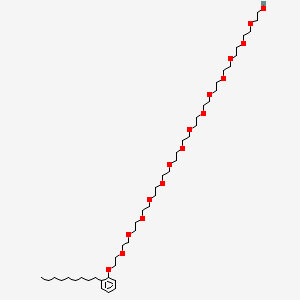 molecular formula C45H84O16 B15184729 44-(Nonylphenoxy)-3,6,9,12,15,18,21,24,27,30,33,36,39,42-tetradecaoxatetratetracontanol CAS No. 57321-10-5