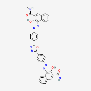 4,4'-[1,3,4-Oxadiazole-2,5-diylbis(phenylene-1,4-azo)]bis(3-hydroxy-N-methylnaphthalene-2-carboxamide)