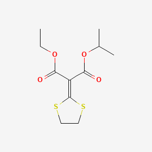 Propanedioic acid, 1,3-dithiolan-2-ylidene-, ethyl 1-methylethyl ester