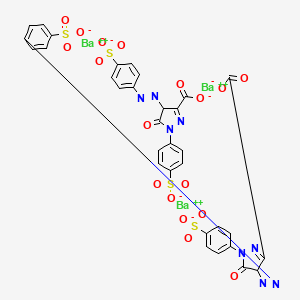 barium(2+);5-oxo-1-(4-sulfonatophenyl)-4-[(4-sulfonatophenyl)diazenyl]-4H-pyrazole-3-carboxylate