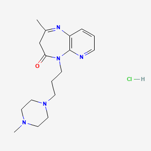 2-methyl-5-[3-(4-methylpiperazin-1-yl)propyl]-3H-pyrido[2,3-b][1,4]diazepin-4-one;hydrochloride