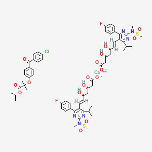 molecular formula C64H75CaClF2N6O16S2 B15184821 Razel-F CAS No. 1361049-18-4