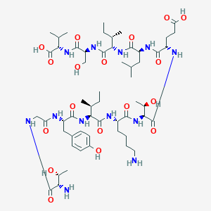 molecular formula C56H94N12O18 B1518487 H-Thr-gly-tyr-ile-lys-thr-glu-leu-ile-ser-val-OH 