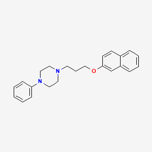 Piperazine, 1-(3-(2-naphthalenyloxy)propyl)-4-phenyl-