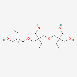 molecular formula C17H36O6 B15184912 2-Ethyl-2-((2-(hydroxymethyl)-2-((2-(hydroxymethyl)butoxy)methyl)butoxy)methyl)propane-1,3-diol CAS No. 93983-21-2