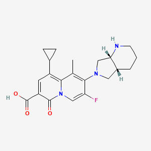 1-Cyclopropyl-7-fluoro-9-methyl-8-(4aR,7aR)-octahydro-pyrrolo(3,4-b)pyridin-6-yl-4-oxo-4H-quinolizine-3-carboxylic acid