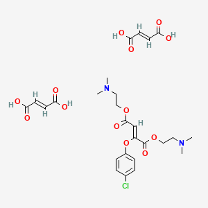 bis[2-(dimethylamino)ethyl] (Z)-2-(4-chlorophenoxy)but-2-enedioate;(E)-but-2-enedioic acid