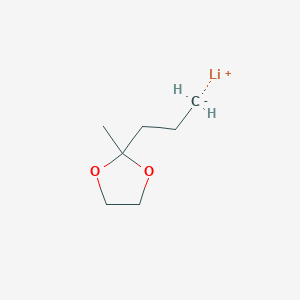 Lithium, (3-(2-methyl-1,3-dioxolan-2-yl)propyl-C,O)-