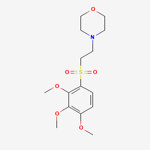 molecular formula C15H23NO6S B15185001 Morpholine, 4-(2-((2,3,4-trimethoxyphenyl)sulfonyl)ethyl)- CAS No. 103595-53-5