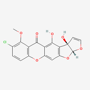 molecular formula C18H11ClO7 B15185008 Austocystin G CAS No. 58775-49-8