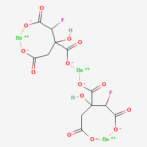 molecular formula C12H8Ba3F2O14 B1518507 Barium fluorocitrate 