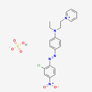 1-(2-((4-((2-Chloro-4-nitrophenyl)azo)phenyl)ethylamino)ethyl)pyridinium hydrogen sulphate