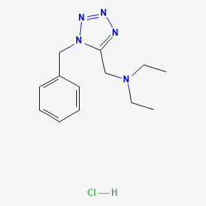 molecular formula C13H20ClN5 B15185168 1-Benzyl-5-((diethylamino)methyl)-1H-tetrazole hydrochloride CAS No. 7356-63-0