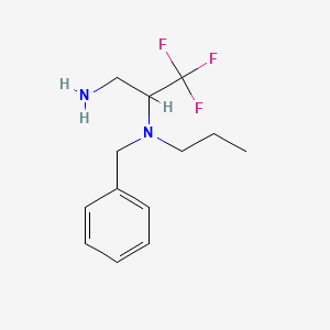 molecular formula C13H19F3N2 B1518517 (3-Amino-1,1,1-trifluoropropan-2-yl)(benzyl)propylamine CAS No. 1158017-93-6