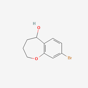 molecular formula C10H11BrO2 B1518518 8-Bromo-2,3,4,5-tetrahydro-1-benzoxepin-5-ol CAS No. 1157179-07-1