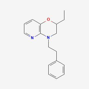 3,4-Dihydro-2-ethyl-4-(2-phenylethyl)-2H-pyrido(3,2-b)-1,4-oxazine