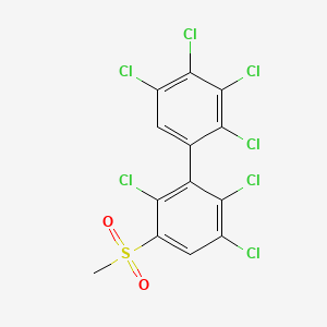 2,2',3',4',5,5',6-Heptachloro-3-methylsulfonylbiphenyl