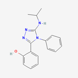 2-(5-((1-Methylethyl)amino)-4-phenyl-4H-1,2,4-triazol-3-yl)phenol