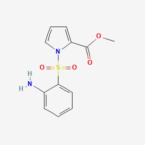 1H-Pyrrole-2-carboxylic acid, 1-((2-aminophenyl)sulfonyl)-, methyl ester