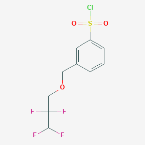 molecular formula C10H9ClF4O3S B1518527 3-[(2,2,3,3-四氟丙氧基)甲基]苯-1-磺酰氯 CAS No. 1156719-22-0