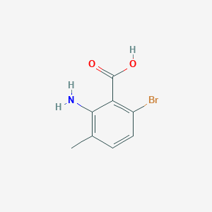 molecular formula C8H8BrNO2 B1518528 2-Amino-6-bromo-3-methylbenzoic acid CAS No. 1156838-26-4