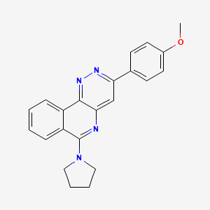 Pyridazino(4,3-c)isoquinoline, 3-(4-methoxyphenyl)-6-(1-pyrrolidinyl)-