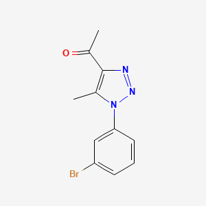 molecular formula C11H10BrN3O B1518533 1-[1-(3-bromophenyl)-5-methyl-1H-1,2,3-triazol-4-yl]ethan-1-one CAS No. 1157061-37-4