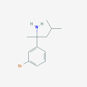 molecular formula C12H18BrN B1518534 2-(3-Bromophenyl)-4-methylpentan-2-amine CAS No. 1157559-52-8