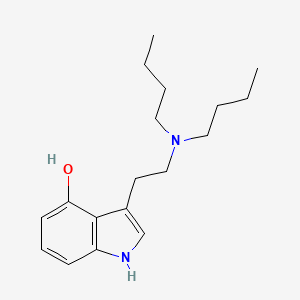 molecular formula C18H28N2O B15185351 3-(2-(dibutylamino)ethyl)-1H-indol-4-ol CAS No. 63065-89-4