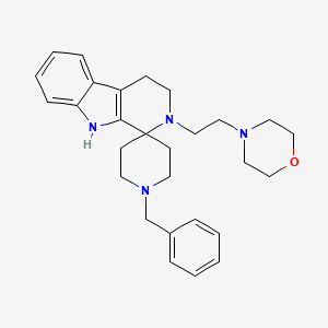 Spiro(piperidine-4,1'-(1H)pyrido(3,4-b)indole), 2',3',4',9'-tetrahydro-2'-(2-(4-morpholinyl)ethyl)-1-(phenylmethyl)-