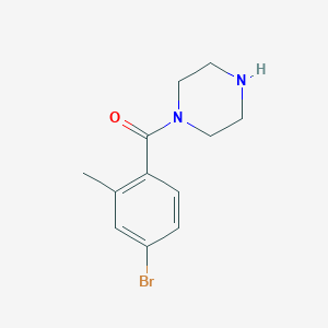molecular formula C12H15BrN2O B1518539 1-(4-Bromo-2-methylbenzoyl)piperazine CAS No. 1156842-50-0