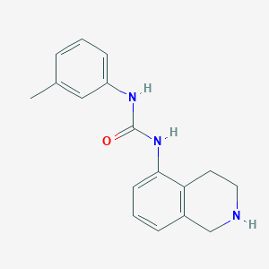 molecular formula C17H19N3O B1518540 3-(3-Methylphenyl)-1-(1,2,3,4-tetrahydroisoquinolin-5-yl)urea CAS No. 1157922-56-9