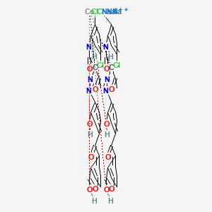 B15185464 Trisodium bis(2-(4-((1-((2,5-dichloroanilino)carbonyl)-2-oxopropyl)azo)-3-hydroxybenzoyl)benzoato(3-))cobaltate(3-) CAS No. 84282-28-0