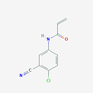 molecular formula C10H7ClN2O B1518549 N-(4-chloro-3-cyanophenyl)prop-2-enamide CAS No. 1156154-87-8