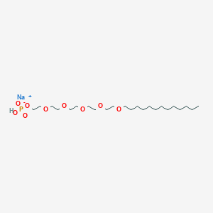 3,6,9,12,15-Pentaoxaoctacosan-1-ol, hydrogen phosphate, sodium salt