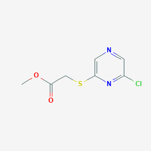 molecular formula C7H7ClN2O2S B1518552 Methyl 2-[(6-chloropyrazin-2-yl)sulfanyl]acetate CAS No. 1156664-80-0