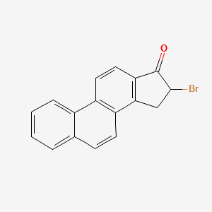 molecular formula C17H11BrO B15185520 16-Bromo-15,16-dihydro-17H-cyclopenta(a)phenanthren-17-one CAS No. 51013-72-0