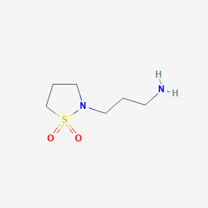 molecular formula C6H14N2O2S B1518553 2-(3-Aminopropyl)-1lambda6,2-thiazolidine-1,1-dione CAS No. 1153064-63-1