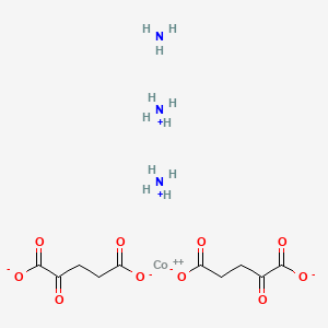 Cobaltate(2-), amminebis(2-oxopentanedioato(2-)-O(sup 1),O(sup 2))-, diammonium