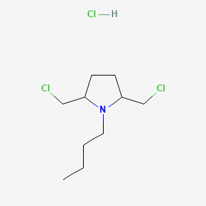 2,5-Bis(chloromethyl)-1-butylpyrrolidine hydrochloride