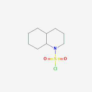 molecular formula C9H16ClNO2S B1518561 Decahydroquinoline-1-sulfonyl chloride CAS No. 1216155-73-5