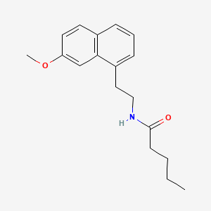 Pentanamide, N-(2-(7-methoxy-1-naphthalenyl)ethyl)-