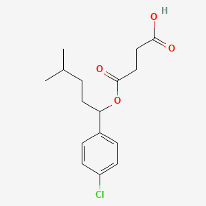 Succinic acid, p-chloro-alpha-isopentylbenzyl ester