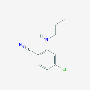 molecular formula C10H11ClN2 B1518566 4-Chloro-2-(propylamino)benzonitrile CAS No. 1153006-20-2
