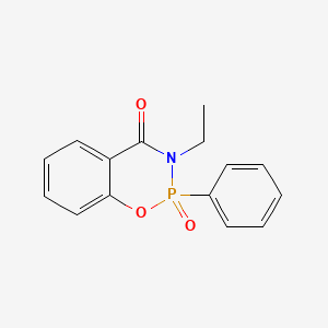 3-Ethyl-2-phenyl-2,3-dihydro-4H-1,3,2-benzoxazaphosphorin-4-one 2-oxide