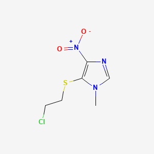 1H-Imidazole, 5-((2-chloroethyl)thio)-1-methyl-4-nitro-