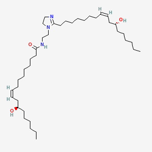 (R-(R*,R*-(Z,Z)))-N-(2-(4,5-Dihydro-2-(11-hydroxy-8-heptadecenyl)-1H-imidazol-1-yl)ethyl)-12-hydroxyoctadec-9-enamide